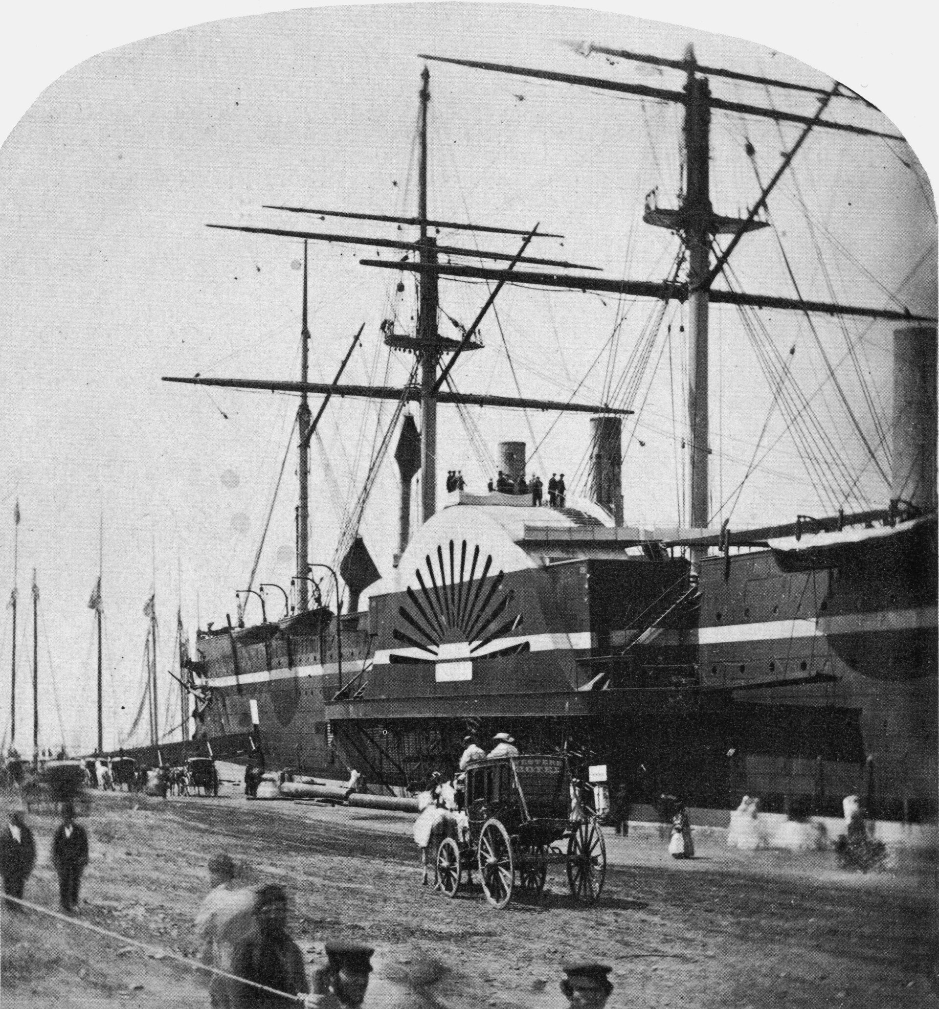 Great Eastern steamship in 1860